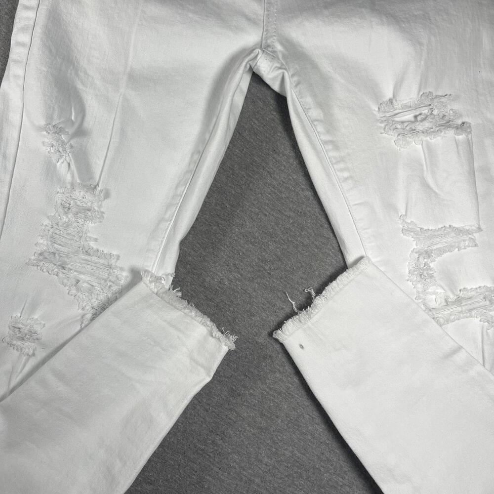 NWT American Bazi Girls Size 7 White High Rise Skinny Jeans Size 7 - Picture 3 of 8